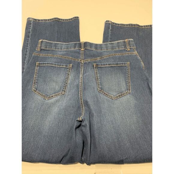 Gloria Vanderbilt Women's High Rise Denim Jeans Straight Leg Dark Wash Size 16 - Picture 3 of 7